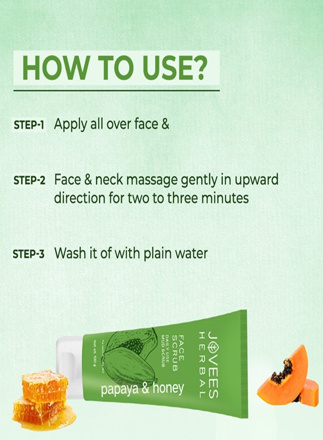 JOVEES HERBAL Honey And Papaya Face Scrub 100 Ml - Image 5